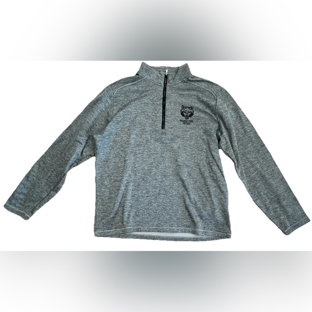 arkansas state red wolves Adidas Men’s L Gray 1/4 Zip Pullover